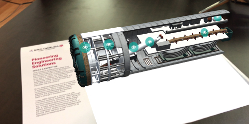 Augmented Reality engineering content by Fresnel — desktop-AR sample